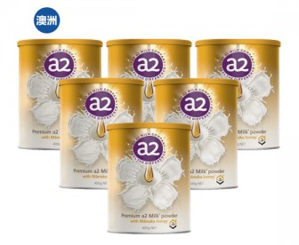 【澳洲直邮包邮】A2 麦卢卡蜂蜜全脂奶粉 6罐/箱 1罐*400克（保质期：2019.05）